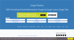 Desktop Screenshot of cougarpassions.com