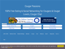 Tablet Screenshot of cougarpassions.com